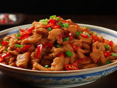 家常辣椒炒肉图片