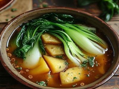 小白菜土豆条大骨头汤