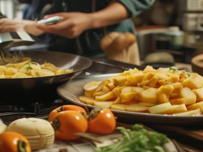 土豆片炒柿子怎么做