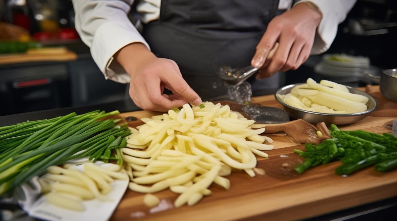 土豆丝怎么炒的面一点