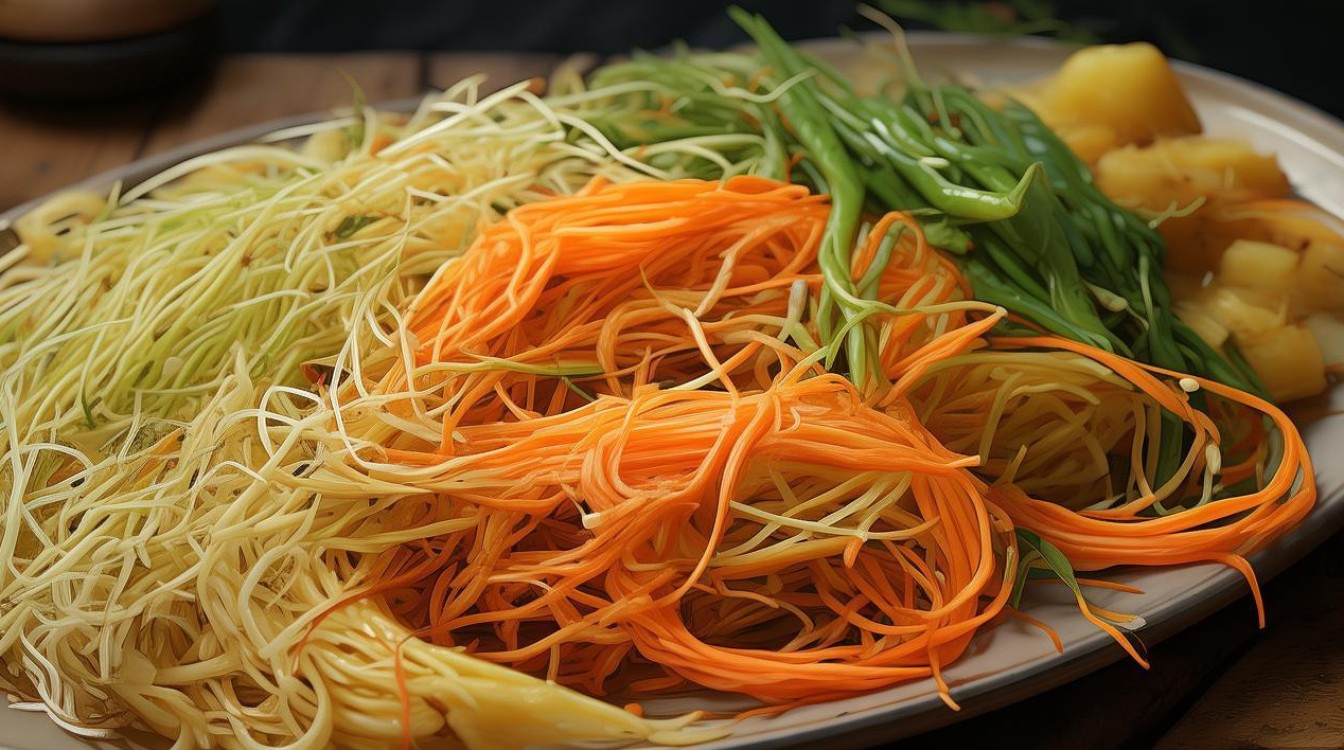 土豆丝胡萝卜丝豆芽