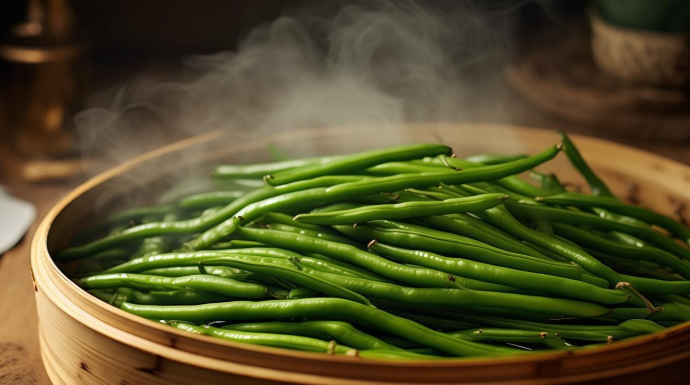 蒸老豆角窍门