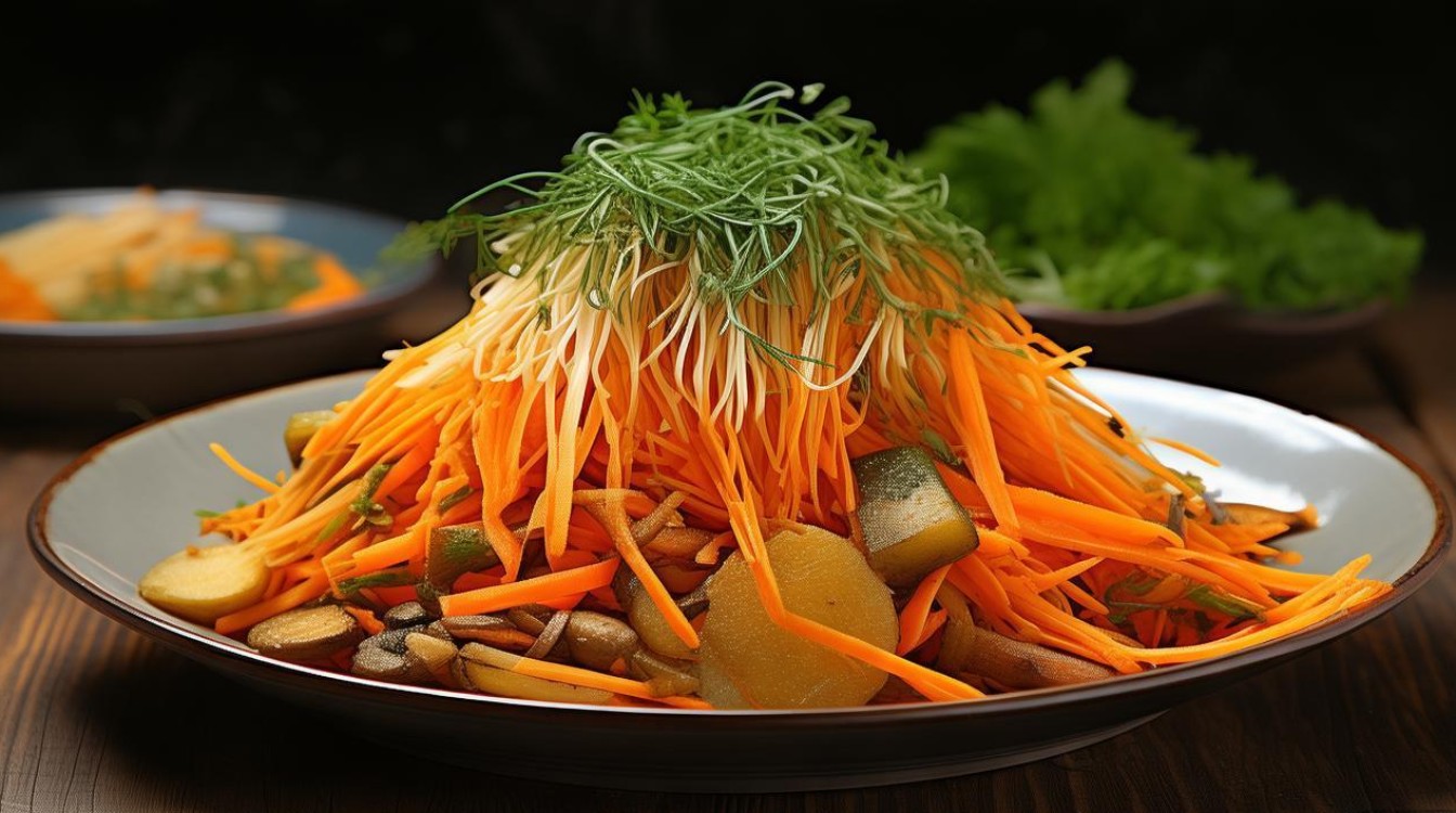 胡萝卜土豆丝金针菇