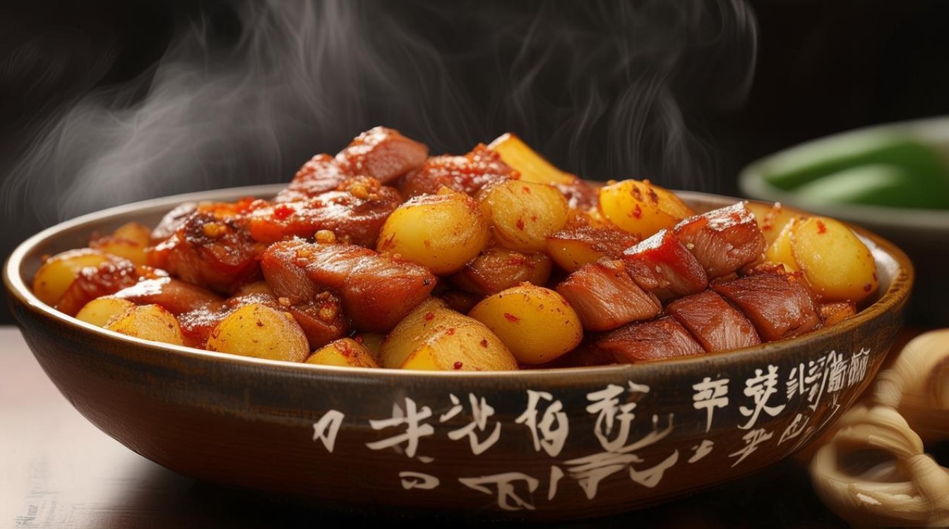 五花肉炒土豆老干妈